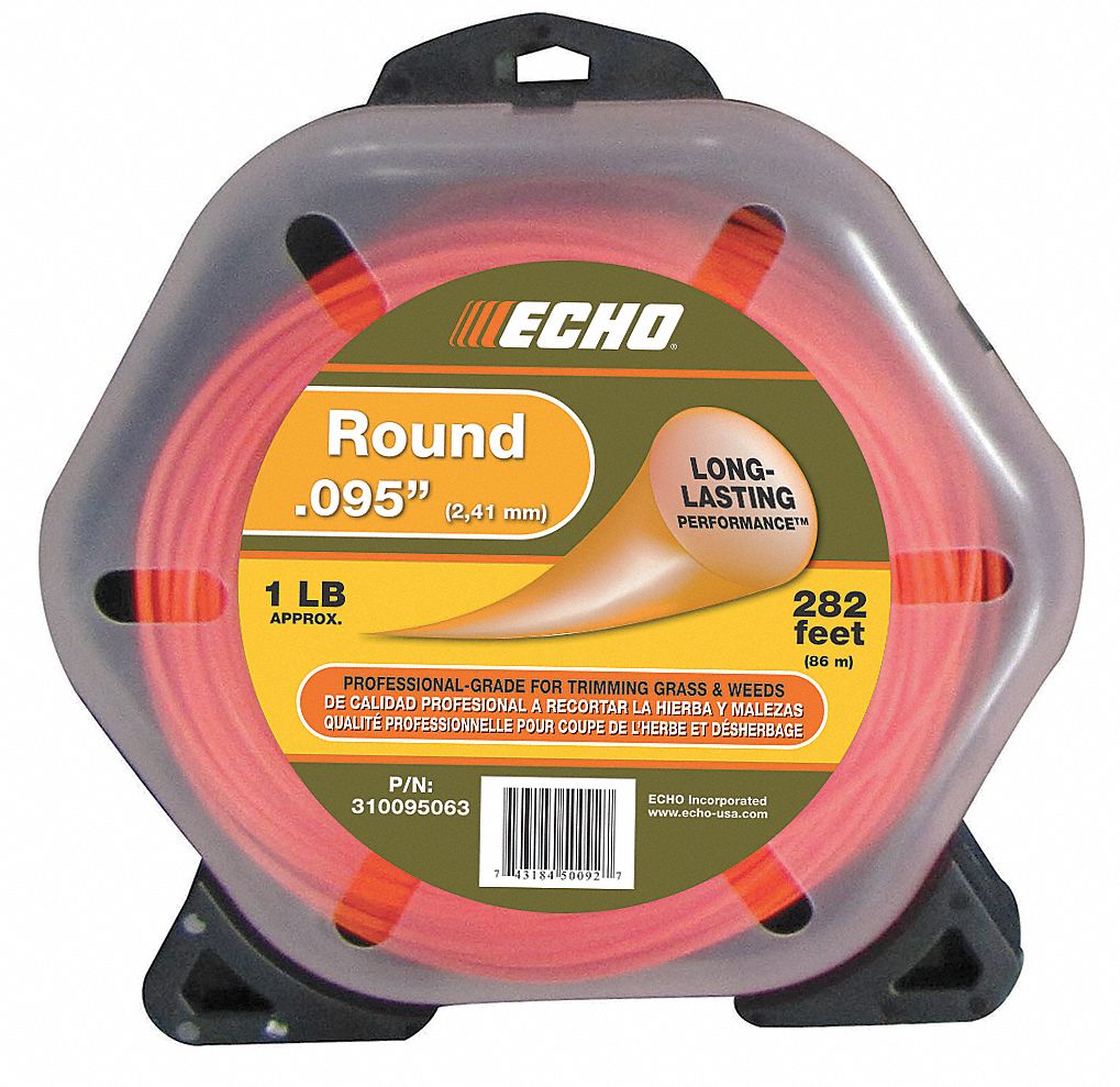 Echo Round .095 Trimmer line 1-Pound Donut (282 Feet) 310095063 –  LawnReplacementParts