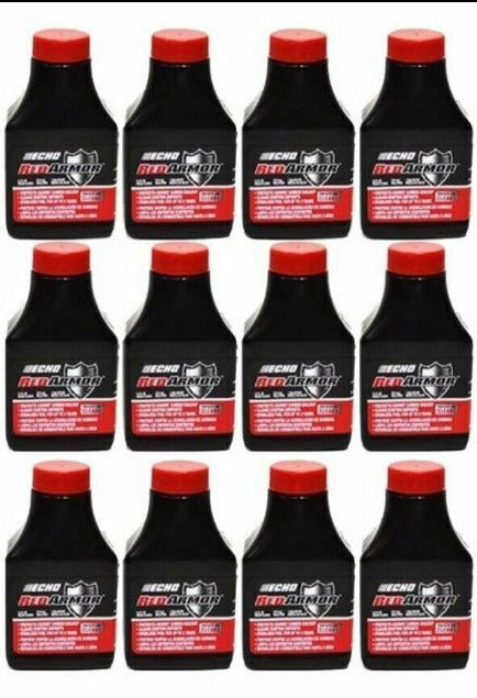 ECHO Red Armor 2-Cycle Oil – 2.5 Gallon Mix 50:1 (6.4oz Bottles, 24 Pack) Genuine OEM