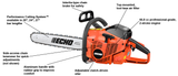 ECHO CS-680 20" 66.8 cc Professional Chainsaw