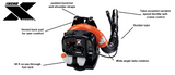 ECHO PB-770T 63.3 cc X Series Backpack Blower w/ Tube-Mounted Throttle