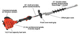 ECHO SHC-225S 21.2 cc Hedge Trimmer with 20" Shaft