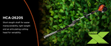 ECHO HCA-2620S 25.4cc X Series SHORT Shaft Articulating Hedge Trimmer