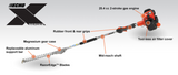 ECHO SHC-2620S 25.4 cc X Series Hedge Trimmer w/ 42" Shaft