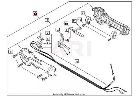 P021052410 OEM Genuine ECHO Control Cable Assembly for SRM-230
