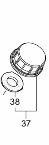 (5 PACK) 289046 NEW Genuine Maruyama Fuel Gas Cap B23 B27 MS75 BL32 EH23 289043