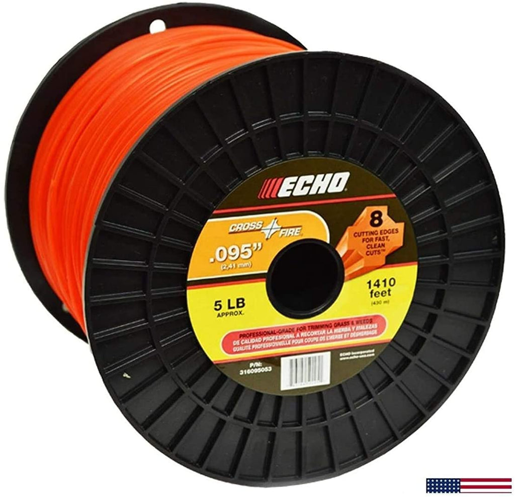 Echo Cross-Fire .095 Trimmer Line 5-Pound Spool (1,410 Feet) 316095053 –  LawnReplacementParts