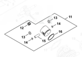 P021050120 Genuine Echo PISTON KIT part CS-2511t