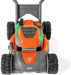 Husqvarna Battery Powered Kids Toy Lawn Mower + Toy Leaf Blower with Sounds