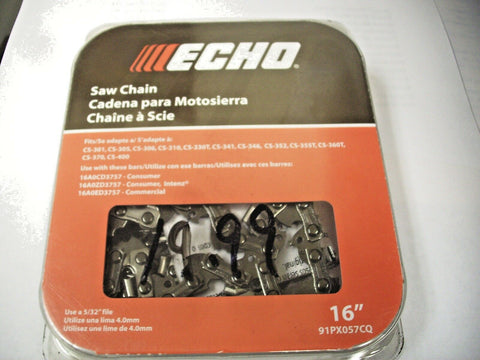 91PX57CQ ECHO 16" Chainsaw Chain CS-370 CS-341