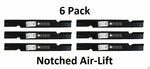 Pack of 6 Stens Notched Air-Lift Blade Fits Scag 482879 Stens #340-882