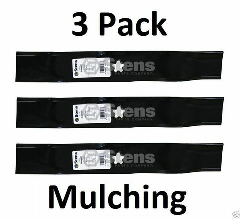 3 Pack Stens 340-091 Mulching Blade for AYP 173921 Husqvarna 532173921