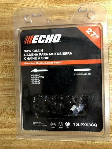 72LPX93CQ ECHO 27" Chainsaw Chain CS-600p CS-680p CS-800P