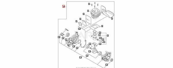Original Echo KURZER BLOCK, SRM-3020, T302 Teilenr. SB1121
