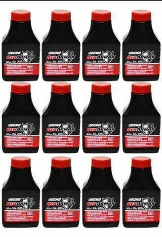 (12 Pack) 6.4 oz: 2.5 Gallon Mix ECHO Red Armor 2-Cycle Oil 6550025