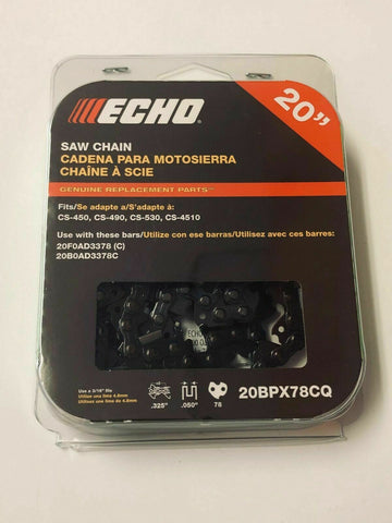 20BPX78CQ Genuine Echo 20" .325 Chainsaw Double Guard Chain
