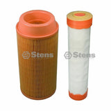 Stens#102-392 & 102-388 Inner & Outer Air Filter Combo Kubota K3181-82250/ 82240