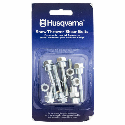 Husqvarna 580790401 Snow Blower Shear Nuts & Bolts 6-Pack 2-Stage Snow Throwers
