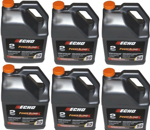 (6 Pack) 1 Gallon 2-Cycle Oil Mix PowerBlend 6450050G Gold