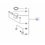 P021047610 Genuine echo Part PISTON KIT PAS-280 PPt-280 SRM-280t SRM-280