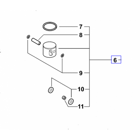 P021047610 Genuine echo Part PISTON KIT PAS-280 PPt-280 SRM-280t SRM-280