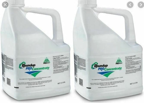 2 x 2.5 gal Roundup Pro Concentrate Herbicide (5 gal case) 50.2% super conc.