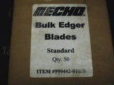 99944201000 Genuine ECHO 69601553630 PREMIUM edger blades 50 pk bulk pack! SAVE$