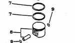 10000032432 ECHO Piston Kit CS-6700 CSG-6700 QV-6700 10000032430