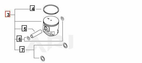 P100009130 OEM Echo Piston KIT for CS-3510 Chainsaw