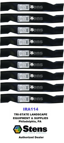 STENS 340-222 ROTARY 15-9907 SET OF 9 HI LIFT BLADE 48" FITS Husqvarna Craftsman