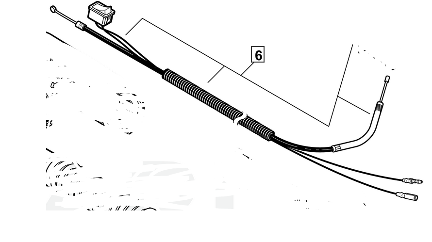 P100006390 Genuine Echo / Shindaiwa Throttle Cable ASSY PB-8010H Eb810