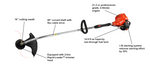 ECHO GT-225 21.2 cc Curved Shaft String Trimmer w/ i-30 Starter