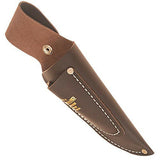 AM Leonard Pruner & Knife Case Leather Pouch 8" w/ Snap DPB8