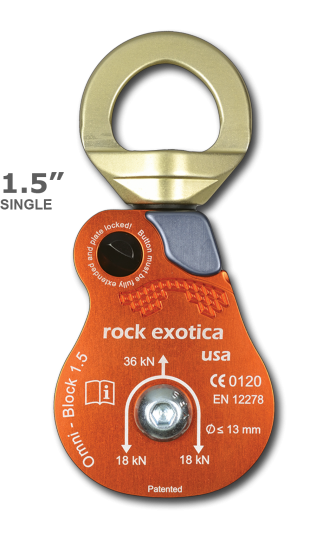 Rock Exotica Omni-Block Swivel Pulley 1.5