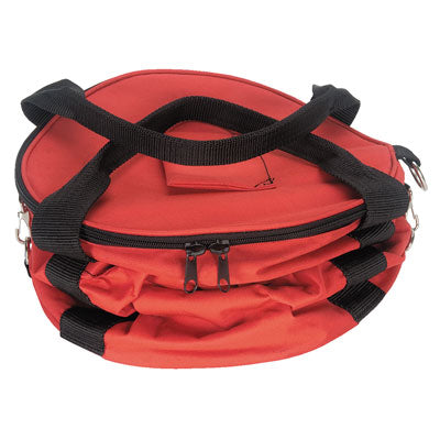 Weaver Red Zippered Rope Bag